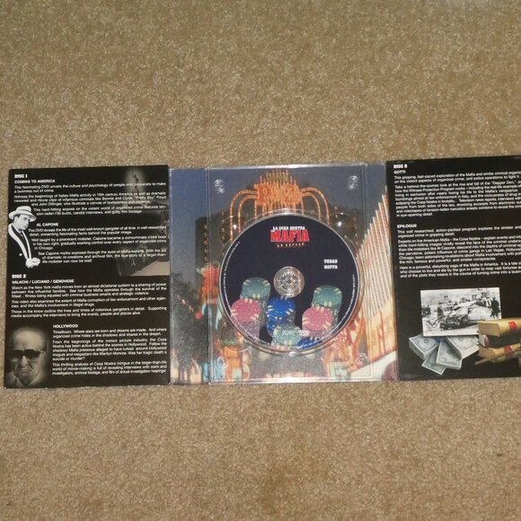 La Cosa Nostra Mafia: An Expose 5 DVD Box Set Complete Metal Case Collectible - Picture 11 of 16